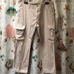 Old Navy Men’s Broken-in Cargo Pants Size 40/32 100% Cotton Color Rolled Oats